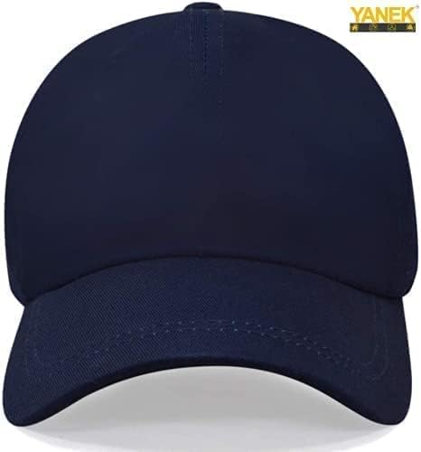 YANEK Plain Baseball Cap – Cotton Adjustable Dad Hat with Velcro | Classic Sports Cap for Men & Women | Wholesale Caps UAE.
