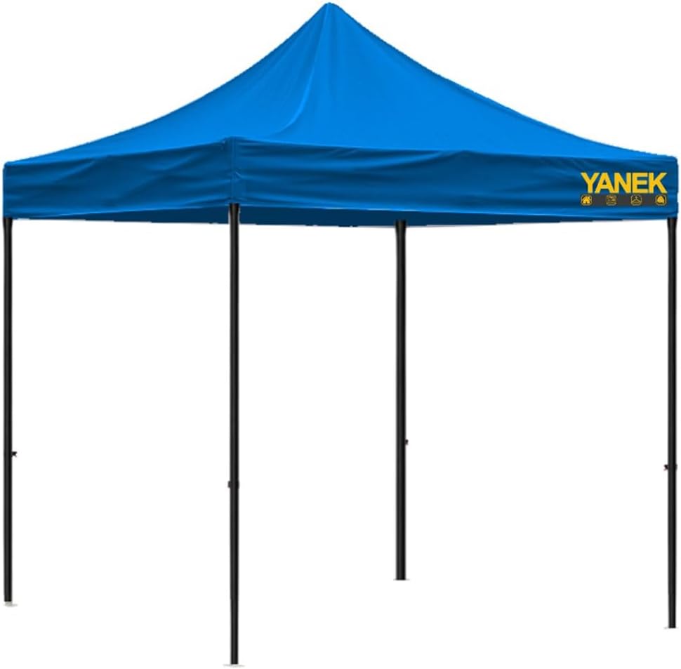 YANEK 3x3 Meter Gazebo Tent – Durable 600D Waterproof Cloth Outdoor Shelter, Foldable Pop-Up Canopy, Perfect for Parties, Events, Camping, and BBQs – Heavy-Duty Backyard Tent (Red)