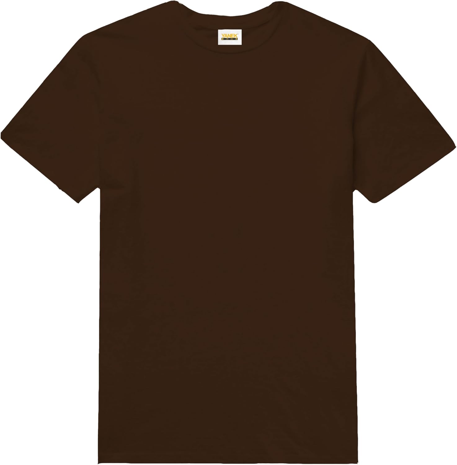 YANEK Solid Unisex Round Neck T-Shirt Short Sleeve | Made From 180 GSM Combed Cotton BIOWASH | All Day Comfort | Super Soft | All Year Round Fabric | Wrinkle Free