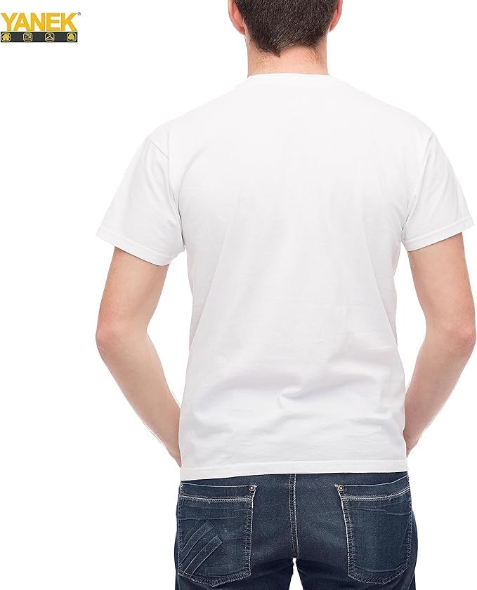 YANEK Solid Unisex Round Neck T-Shirt with Short Sleeves | Crafted from 180 GSM Combed Cotton BIOWASH | All-Day Comfort | Soft | Versatile Fabric for Every Season | Wrinkle-Resistant | Set of 3