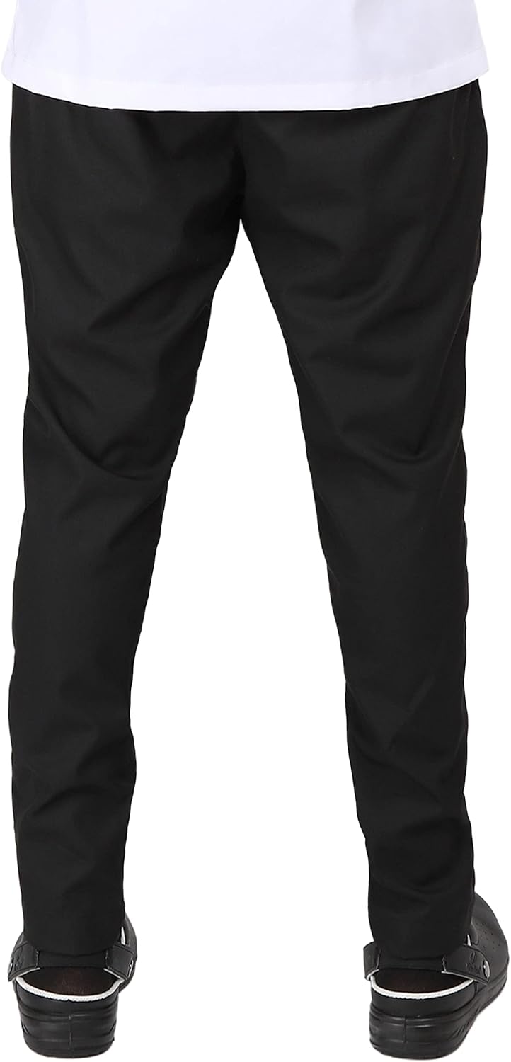 YANEK Chef Trousers | Unisex Regular Fit Chef Pants with Elastic Waistband & Drawstring | Kitchen Uniform for Men & Women | For Kitchen, Bakery, Café, Restaurant