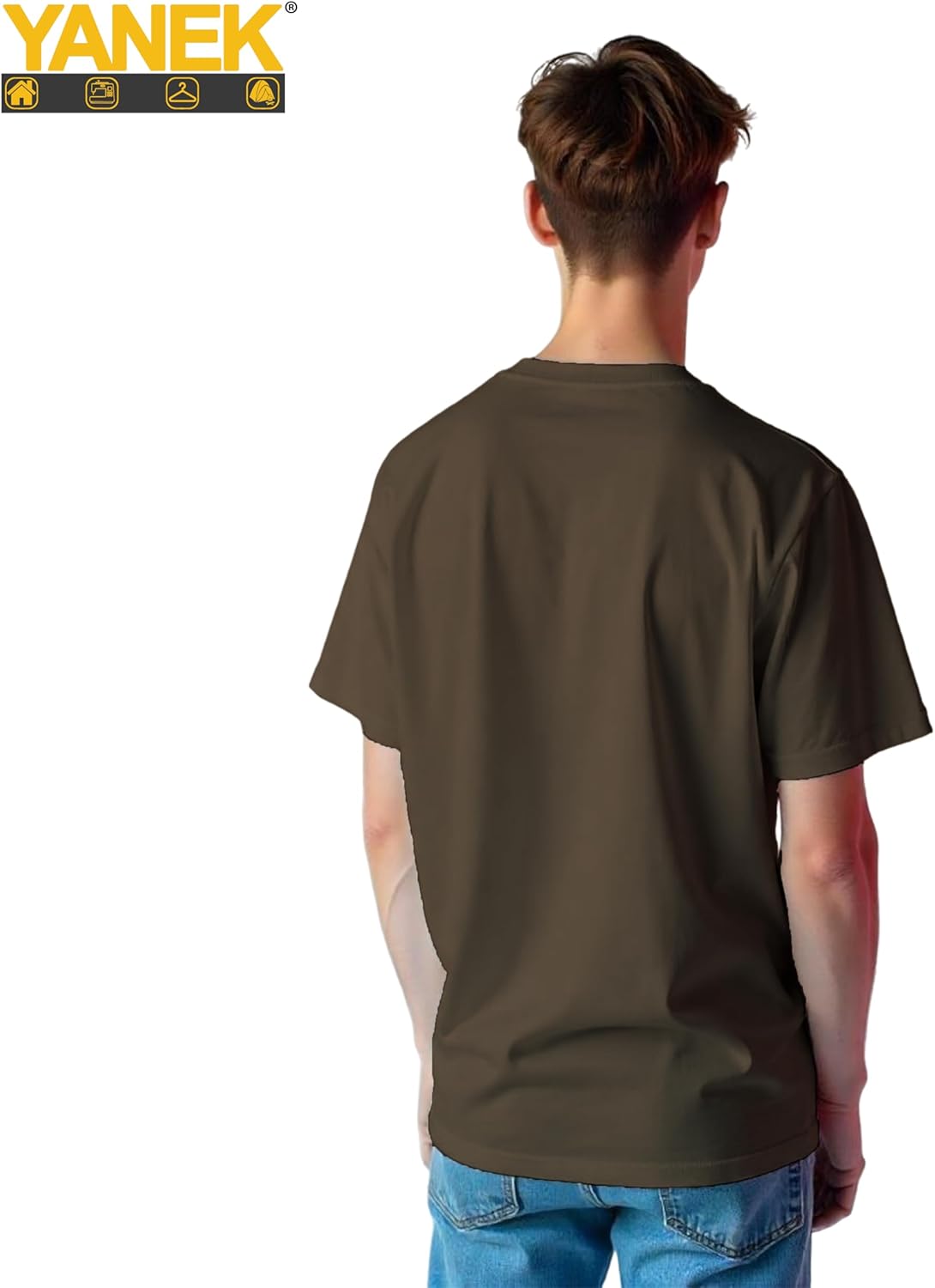Yanek Oversized T-Shirt for Men – 260 GSM Heavy Jersey, 65% Cotton 35% Polyester, Soft & Durable, Casual Streetwear, Ultimate Comfort