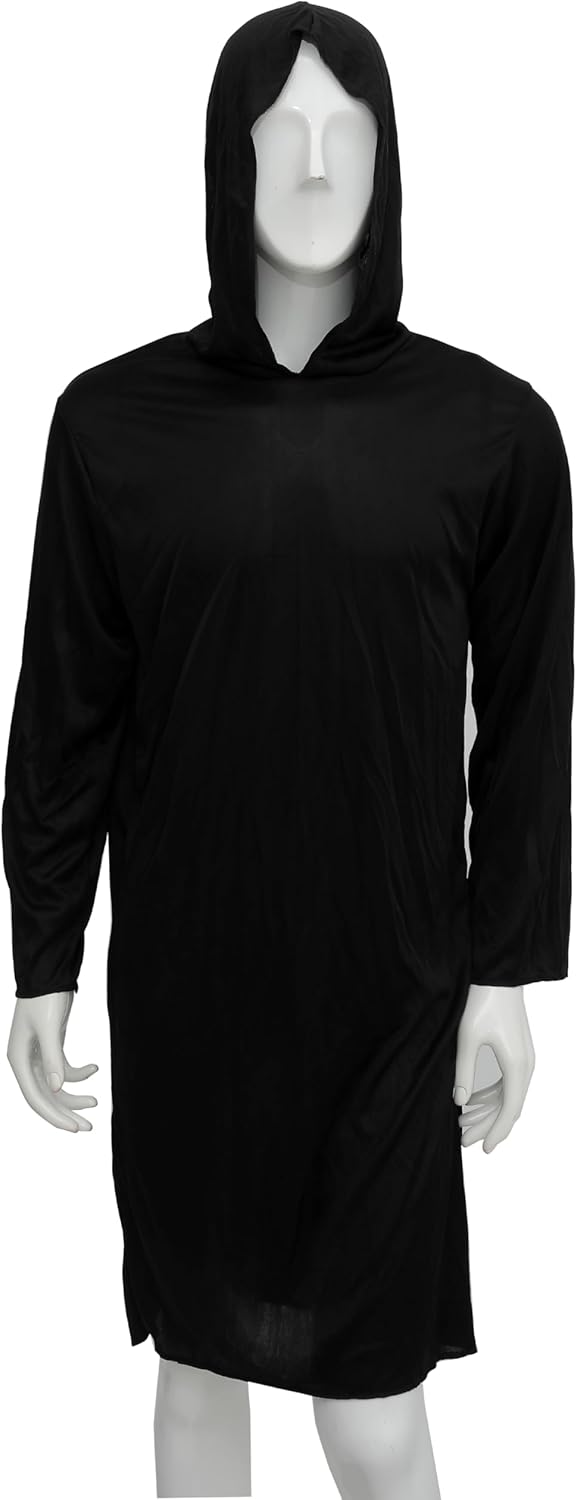 Yanek Hauntingly Stylish Spooky Ghost Costume for Adults, Black/White