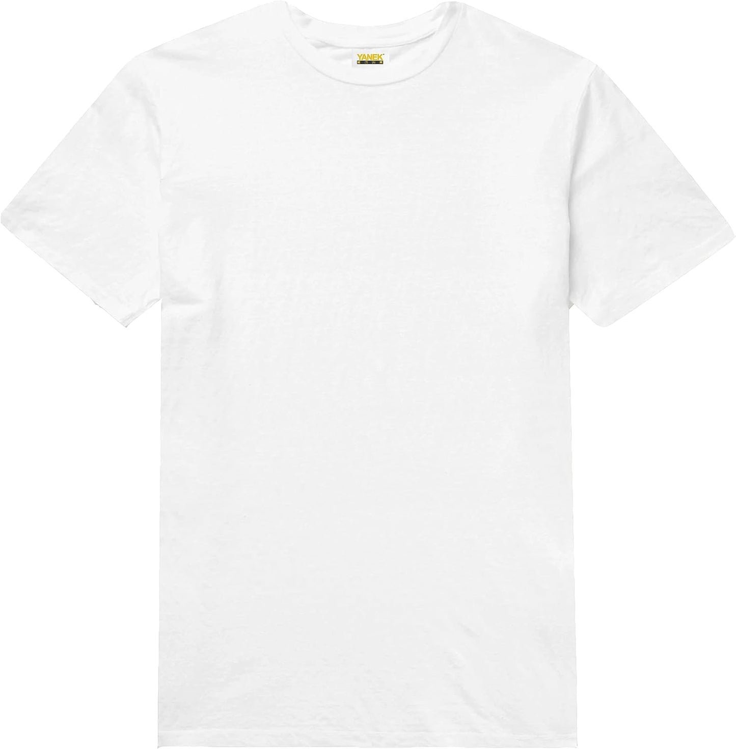 YANEK Solid Unisex Round Neck T-Shirt Short Sleeve | Made From 180 GSM Combed Cotton BIOWASH | All Day Comfort | Super Soft | All Year Round Fabric | Wrinkle Free