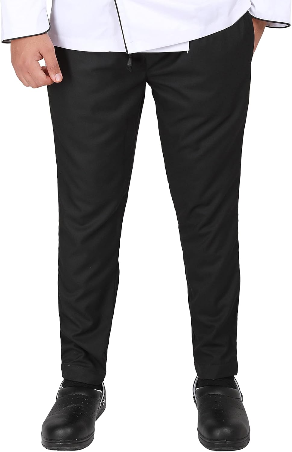 YANEK Chef Trousers | Unisex Regular Fit Chef Pants with Elastic Waistband & Drawstring | Kitchen Uniform for Men & Women | For Kitchen, Bakery, Café, Restaurant