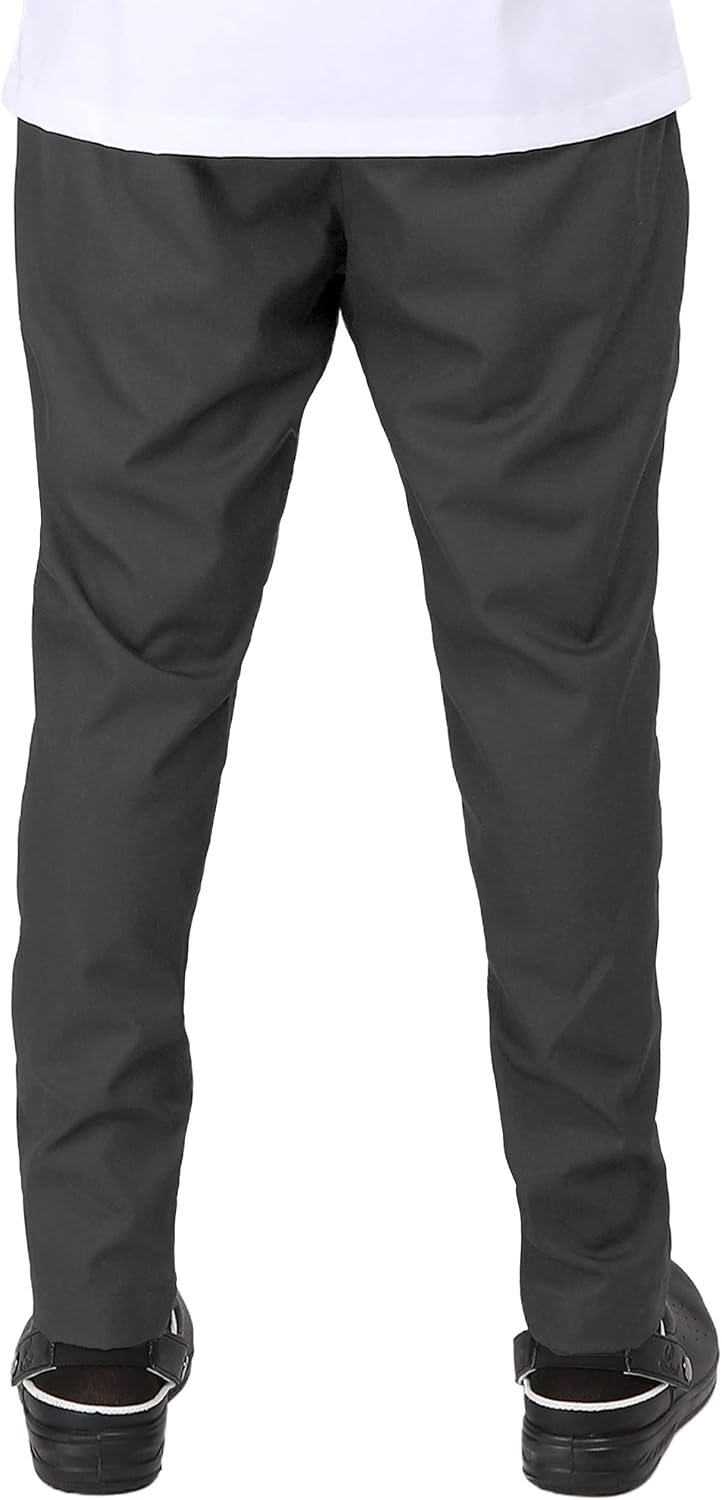 YANEK Chef Trousers | Unisex Regular Fit Chef Pants with Elastic Waistband & Drawstring | Kitchen Uniform for Men & Women | For Kitchen, Bakery, Café, Restaurant