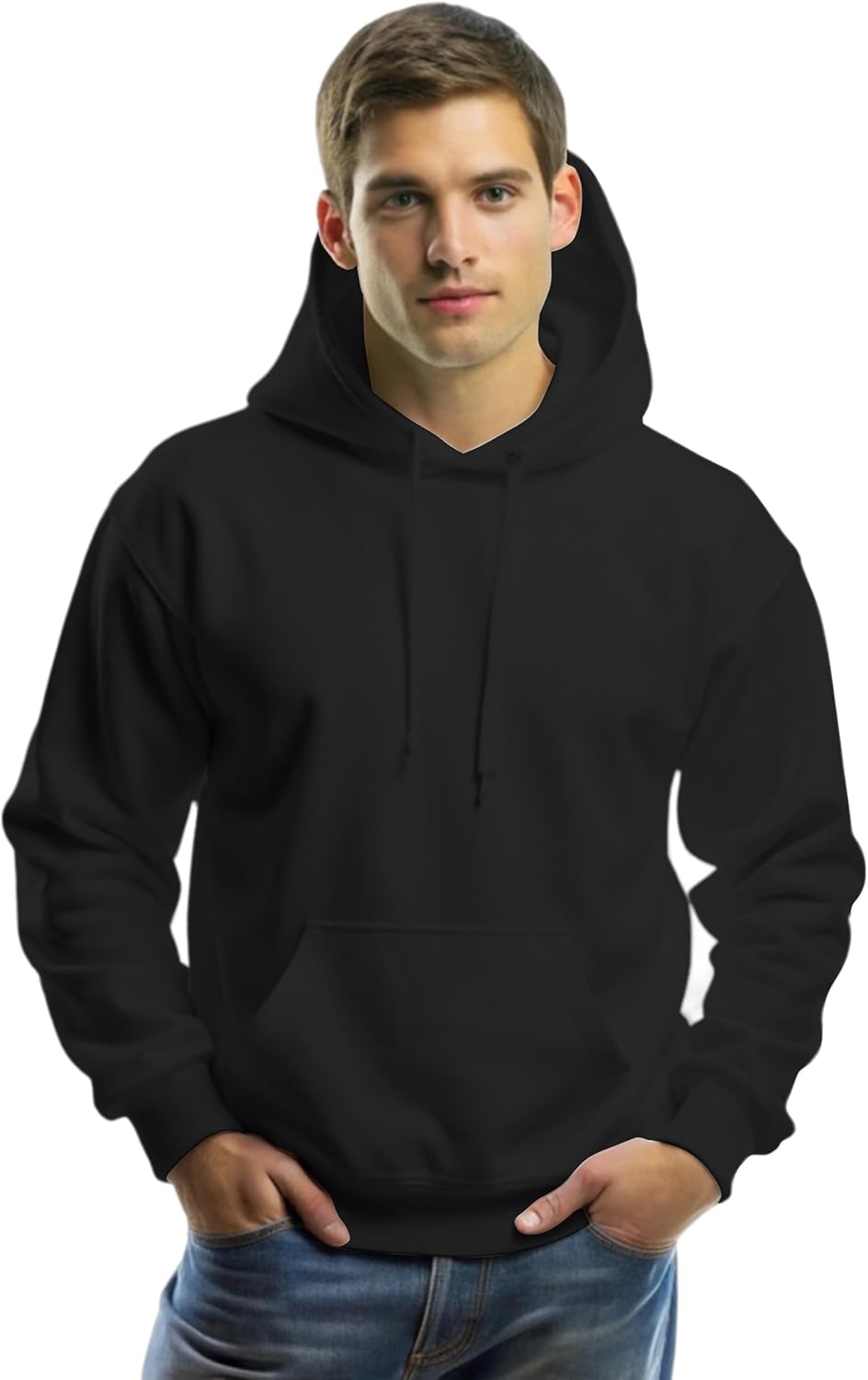 YANEK Super-Soft Turkish Fleece Hoodie Pullover | Premium Quality, Eco-Friendly, Warm & Durable Sweatshirt with Kangaroo Pocket, Adjustable Drawstrings, and Ribbed Cuffs for Men & Women