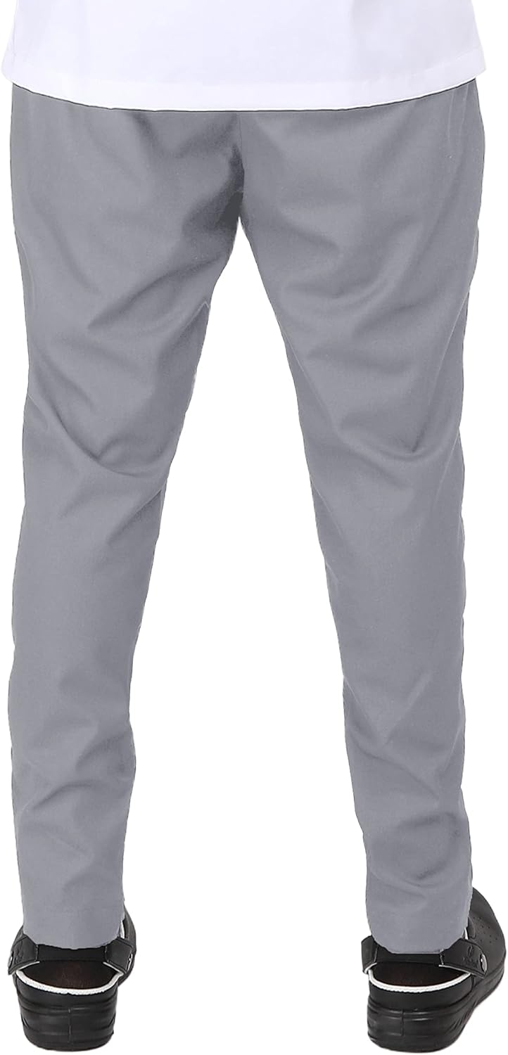 YANEK Chef Trousers | Unisex Regular Fit Chef Pants with Elastic Waistband & Drawstring | Kitchen Uniform for Men & Women | For Kitchen, Bakery, Café, Restaurant