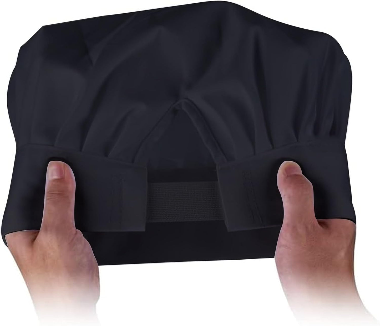 YANEK Unisex Chef Hat Adjustable Elastic | Chef Uniform for Kitchen, Restaurant, Café, Bakery, Hotels Chef Cap Uniform Breathable Hat