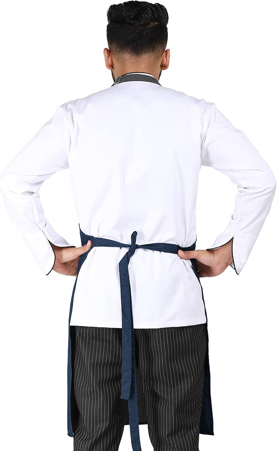 YANEK Kitchen Apron | Unisex Chef Kitchen Adjustable Bib Apron with Pockets | For Home, Restaurant, Cafe
