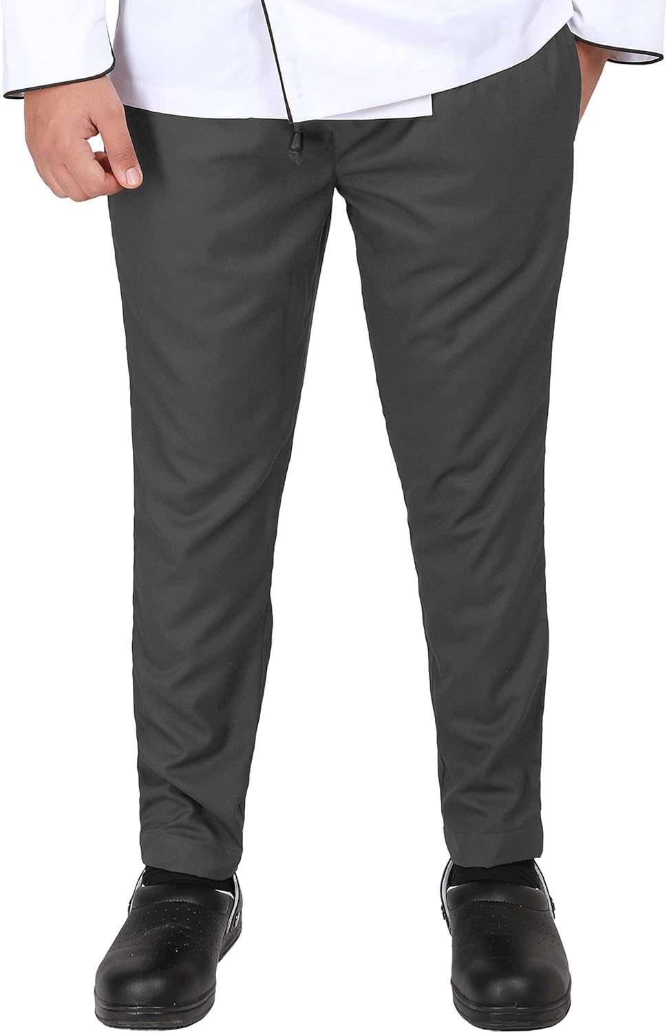 YANEK Chef Trousers | Unisex Regular Fit Chef Pants with Elastic Waistband & Drawstring | Kitchen Uniform for Men & Women | For Kitchen, Bakery, Café, Restaurant