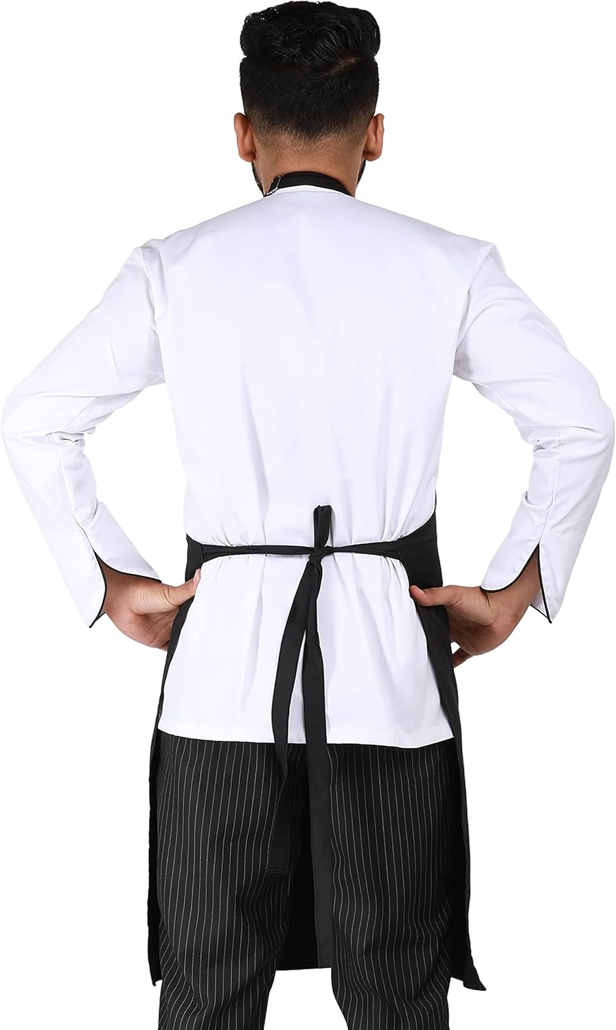 YANEK Kitchen Apron | Unisex Chef Kitchen Adjustable Bib Apron with Pockets | For Home, Restaurant, Cafe