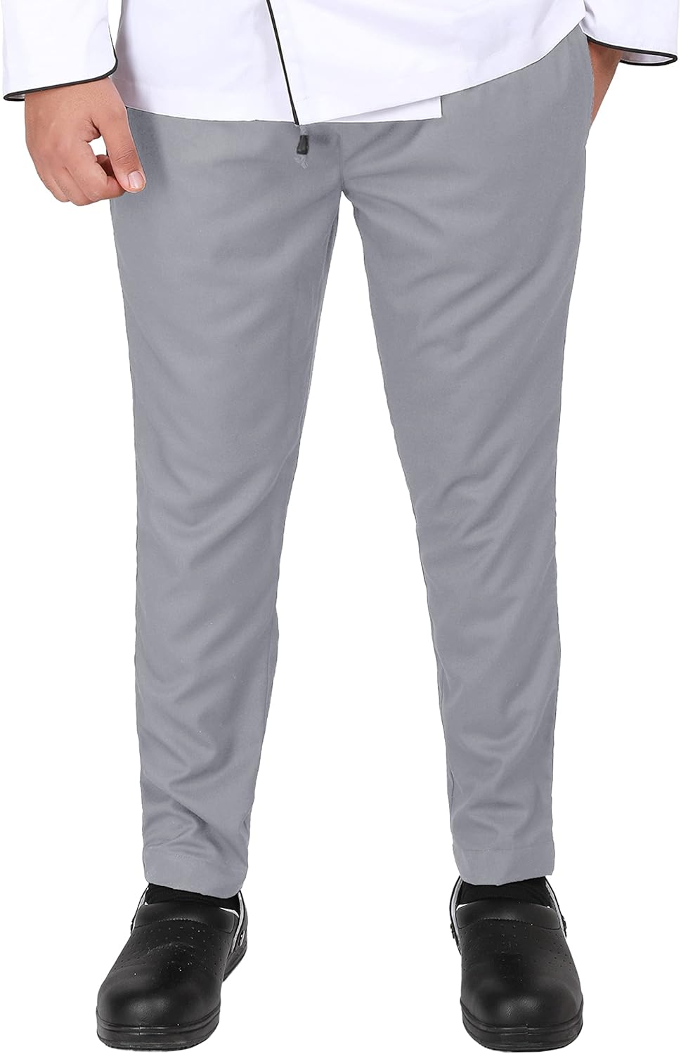 YANEK Chef Trousers | Unisex Regular Fit Chef Pants with Elastic Waistband & Drawstring | Kitchen Uniform for Men & Women | For Kitchen, Bakery, Café, Restaurant