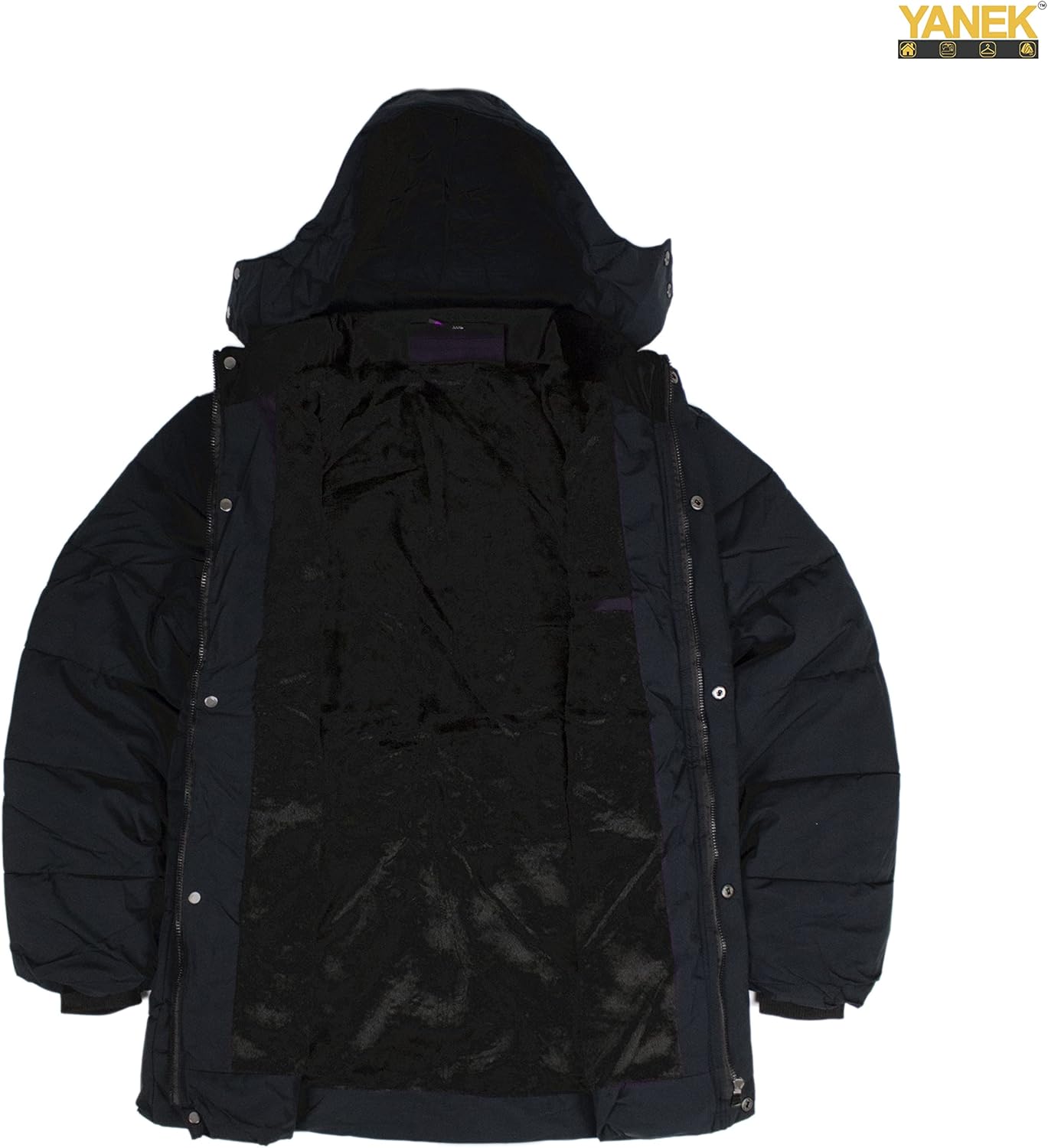 Men’s Insulated Puff Jacket with Detachable Hoodie – Water Resistant Winter Jacket with Zipper & Button Closure | Wholesale Jackets UAE.