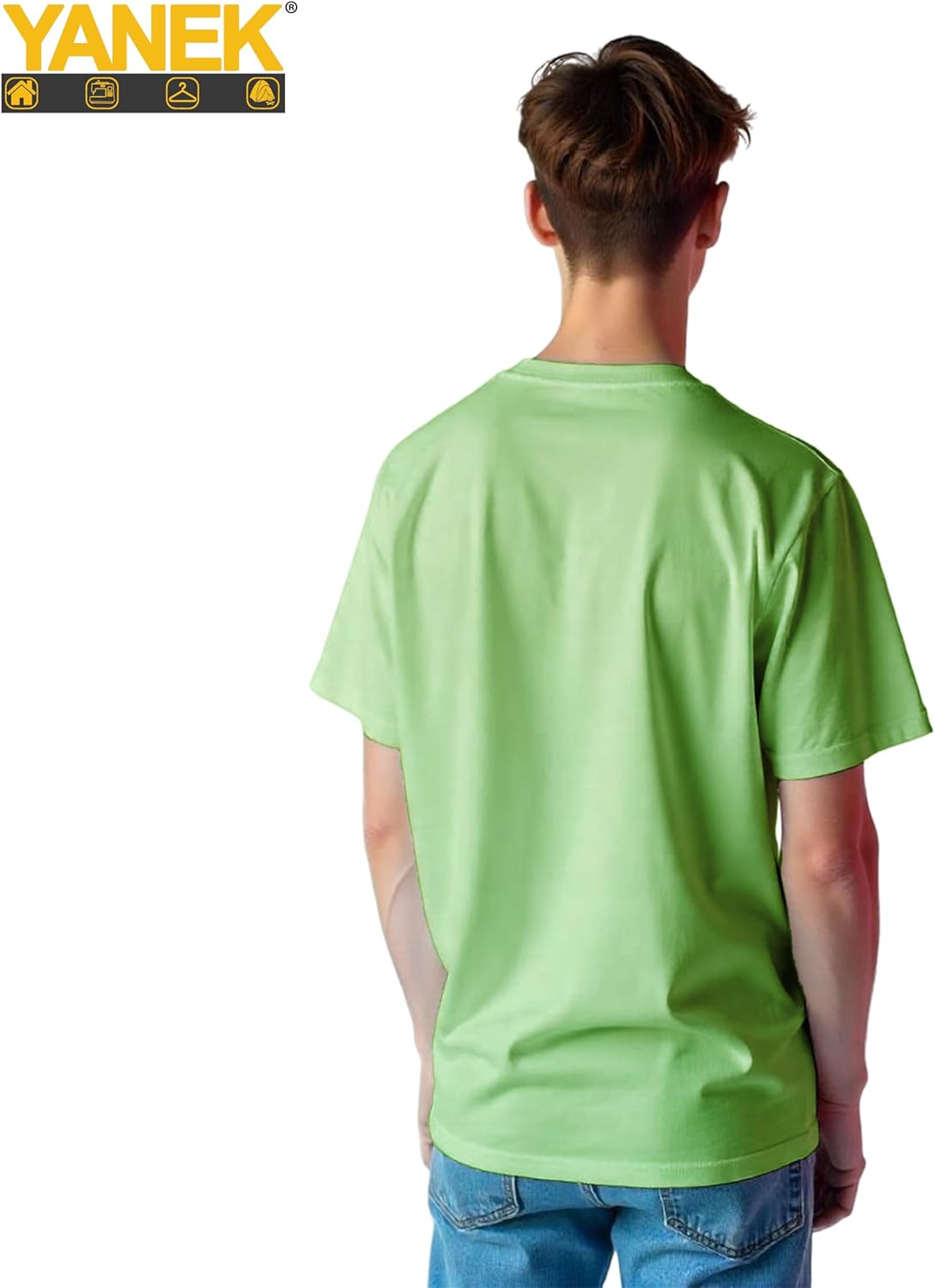 Yanek Oversized T-Shirt for Men – 260 GSM Heavy Jersey, 65% Cotton 35% Polyester, Soft & Durable, Casual Streetwear, Ultimate Comfort
