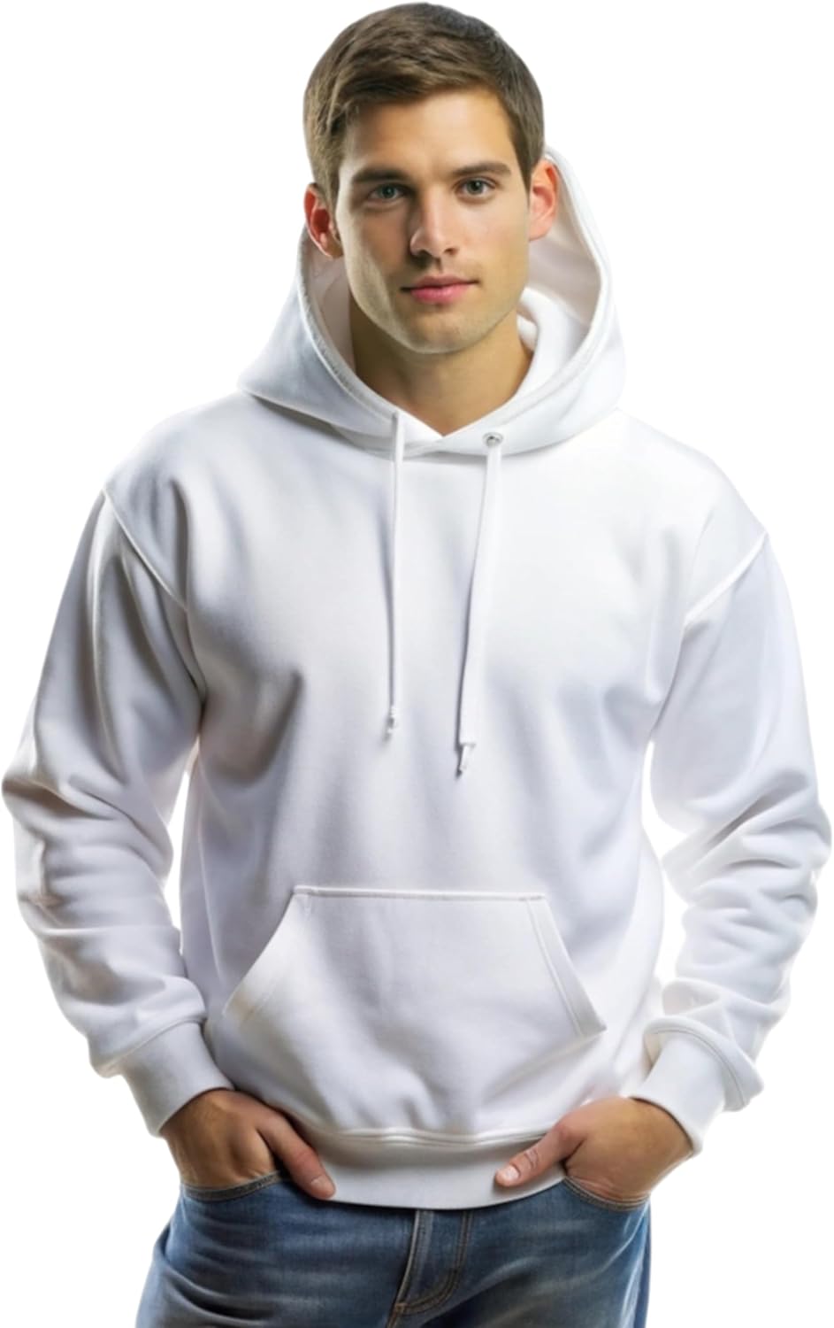 YANEK Super-Soft Turkish Fleece Hoodie Pullover | Premium Quality, Eco-Friendly, Warm & Durable Sweatshirt with Kangaroo Pocket, Adjustable Drawstrings, and Ribbed Cuffs for Men & Women