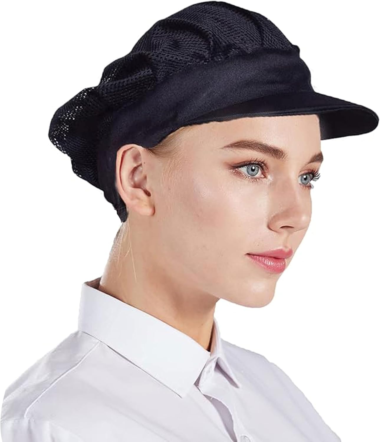 Yanek Professional Chef Hat with Visor – Adjustable and Lightweight Kitchen Cap for Men and Women – Ideal for Culinary Professionals, Home Cooks, Bakers, Restaurant Staff, Outdoor Catering Events