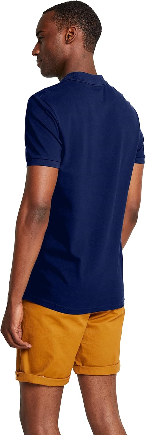 YANEK Men’s Polo Shirt – Cotton Blend Regular Fit Short Sleeve | Button-Down Collar | Breathable for Golf, Tennis, Work & Casual | Wholesale Polo Shirts UAE