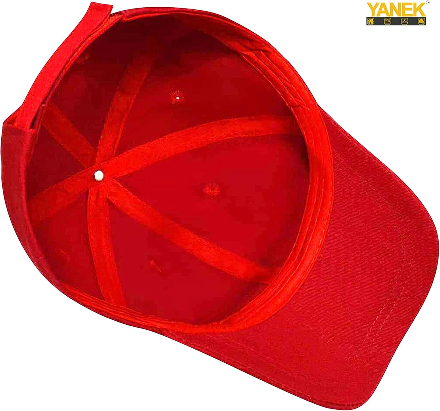 YANEK Plain Baseball Cap – Cotton Adjustable Dad Hat with Velcro | Classic Sports Cap for Men & Women | Wholesale Caps UAE.