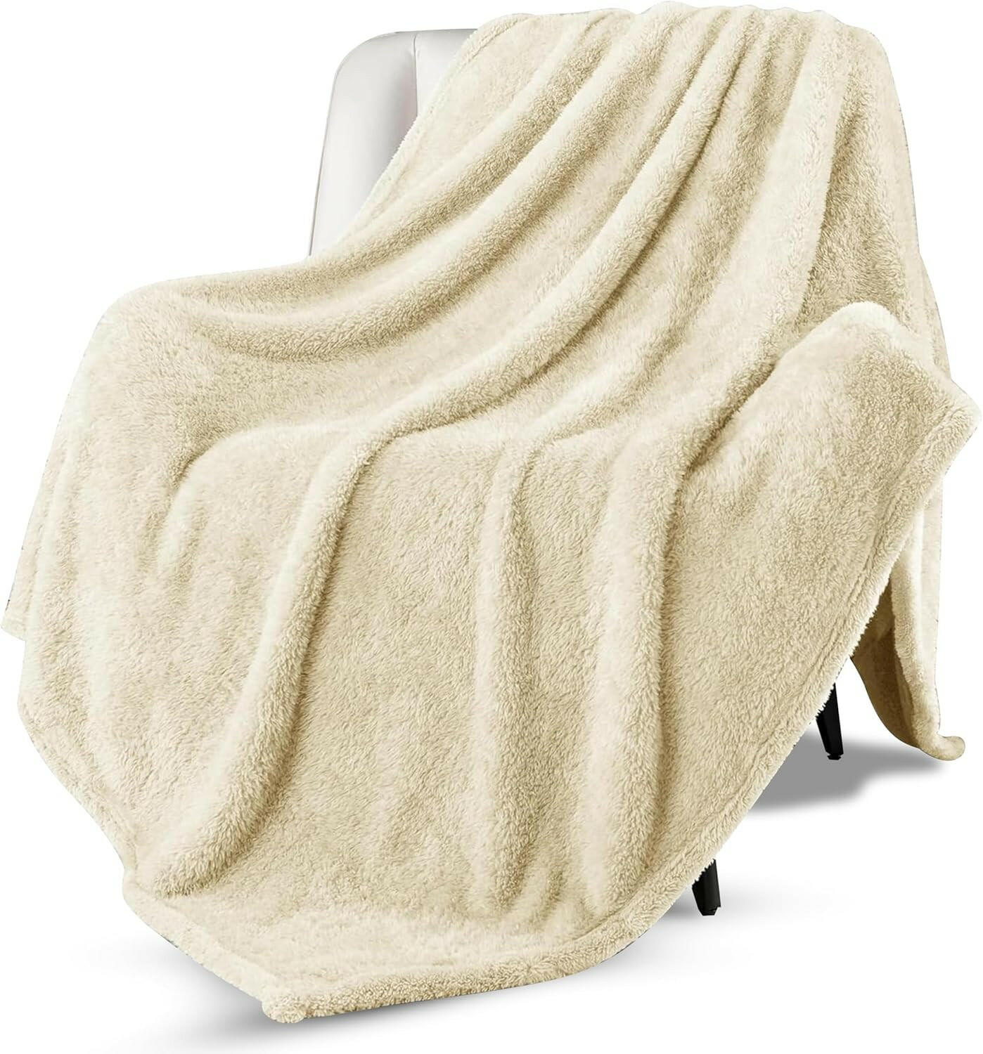 Yanek Ultra-Soft Double Micro Fleece Flannel Blanket – 260 GSM Premium Quality, Super Plush, Warm & Cozy All-Season Throw Blanket for Bed or Couch,Generous Size 200 x 220 cm (BROWN).