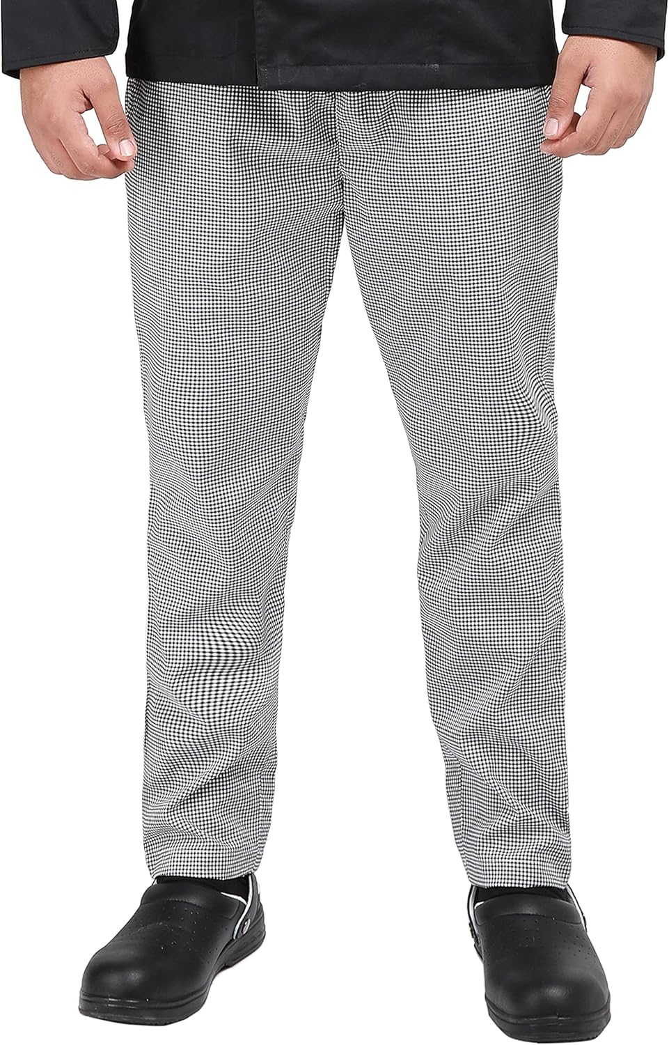 YANEK Chef Trousers | Unisex Regular Fit Chef Pants with Elastic Waistband & Drawstring | Kitchen Uniform for Men & Women | For Kitchen, Bakery, Café, Restaurant
