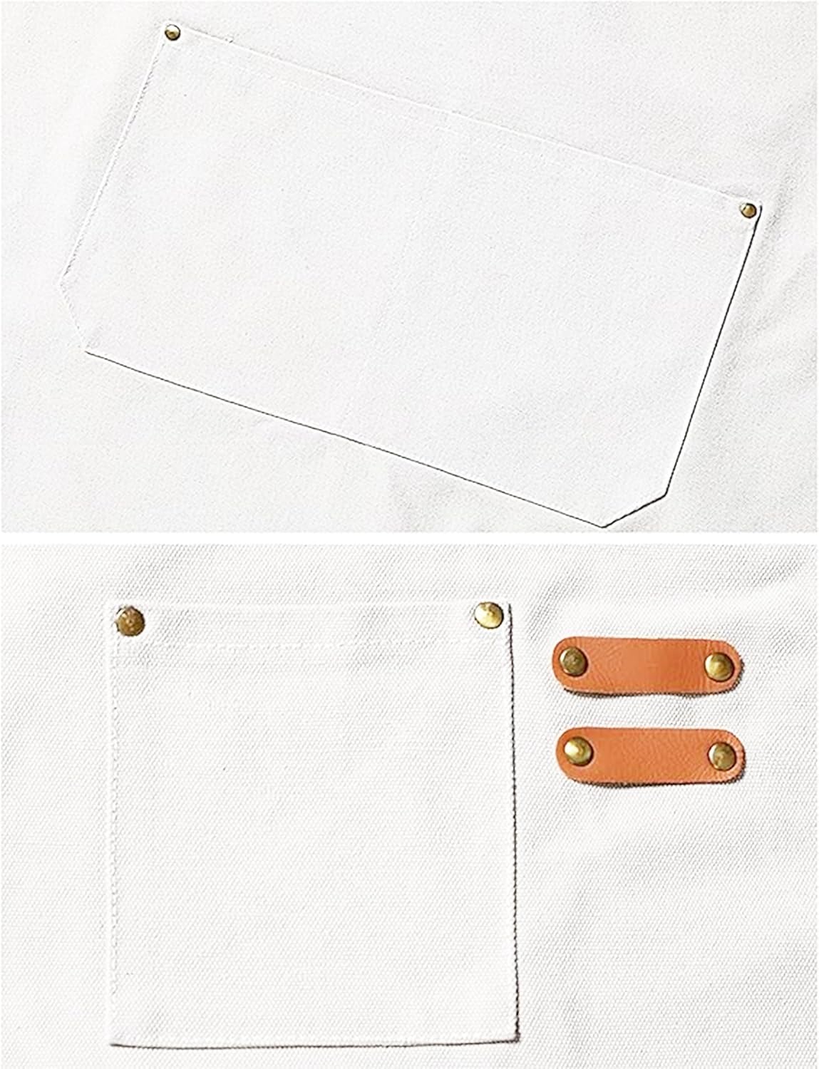 YANEK Chef Apron Cotton Canvas Cross Back Adjustable Apron with 3 Pockets Waterdrop Resistant | for Chef, Artist Painting, Baker, Barista, Bartender, Restaurant, BBQ Aprons for Unisex