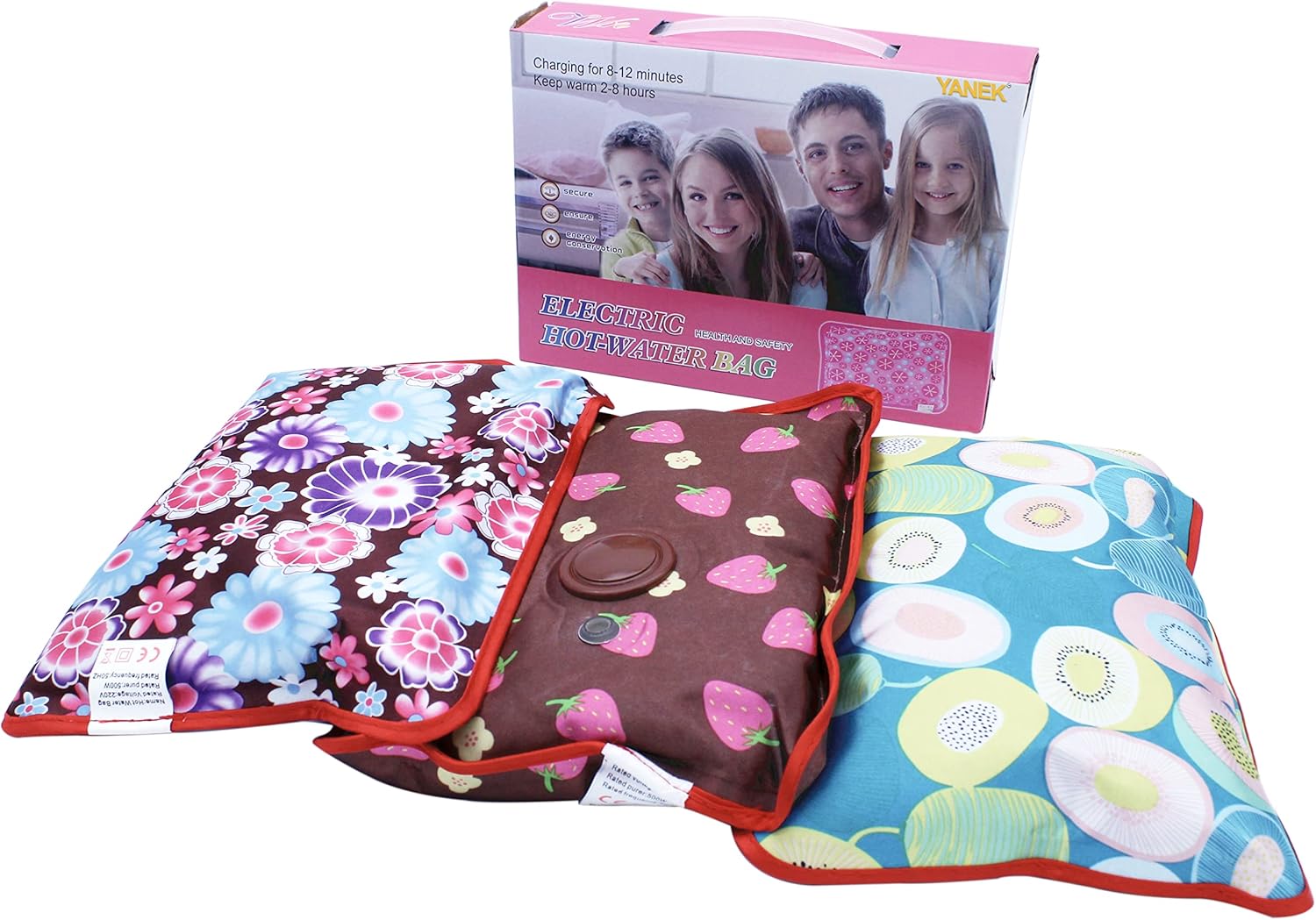 YANEK Electric Hot Water Bag | Rechargeable | Heating Pillow | For Neck Massage, Muscle Pain etc.