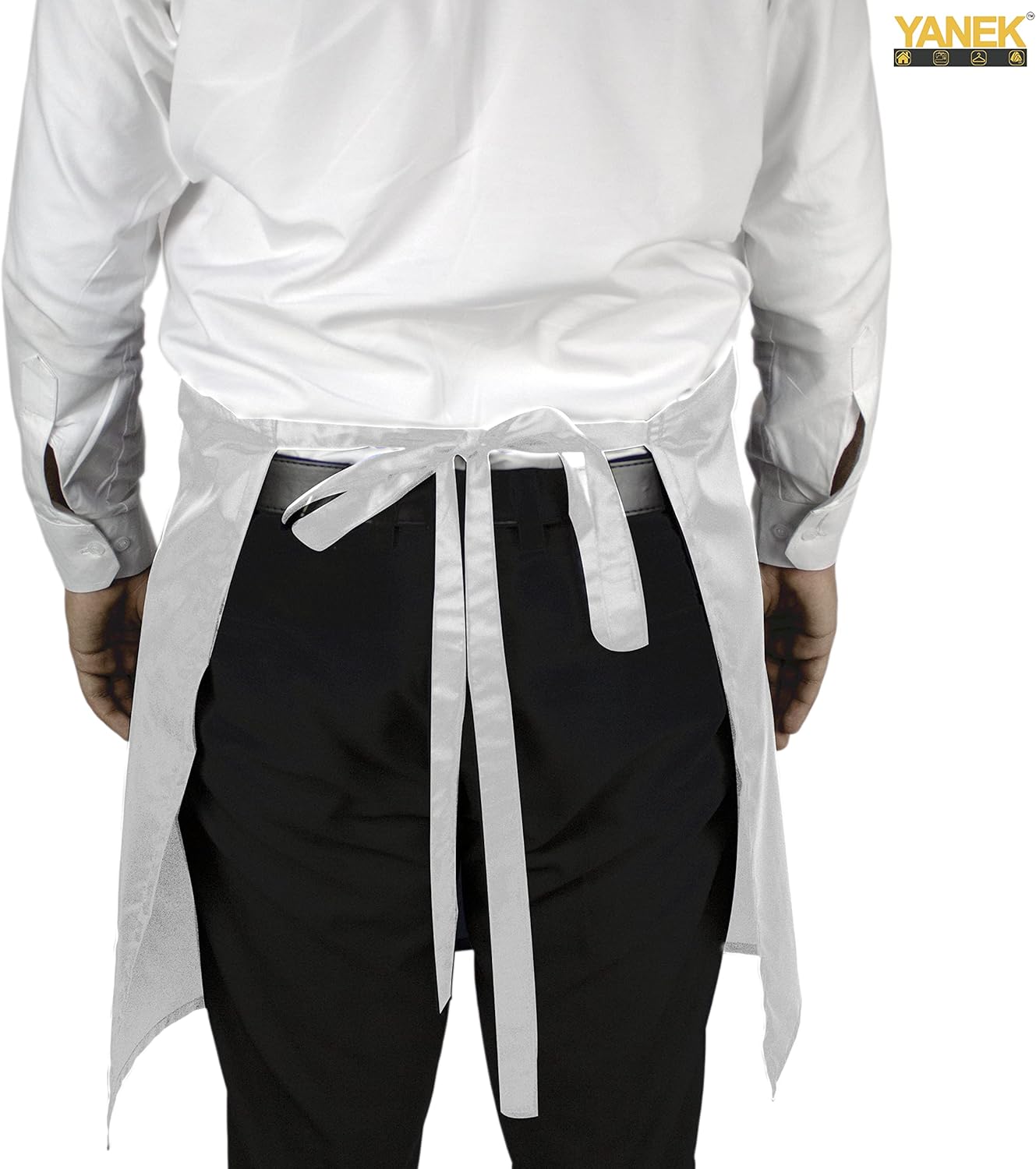 YANEK Waterproof Kitchen Apron – Unisex Adjustable Apron with 2 Pockets | Waterproof & Durable for Restaurant, Café, Workshop | Wholesale Kitchen Uniforms UAE.
