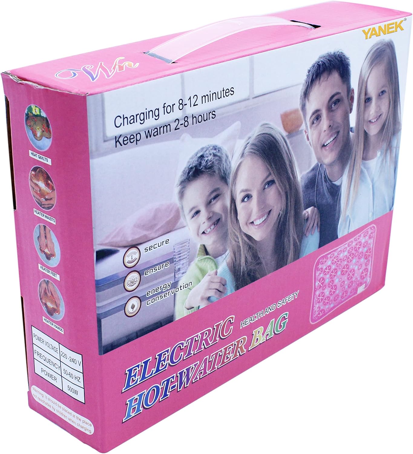 YANEK Electric Hot Water Bag | Rechargeable | Heating Pillow | For Neck Massage, Muscle Pain etc.