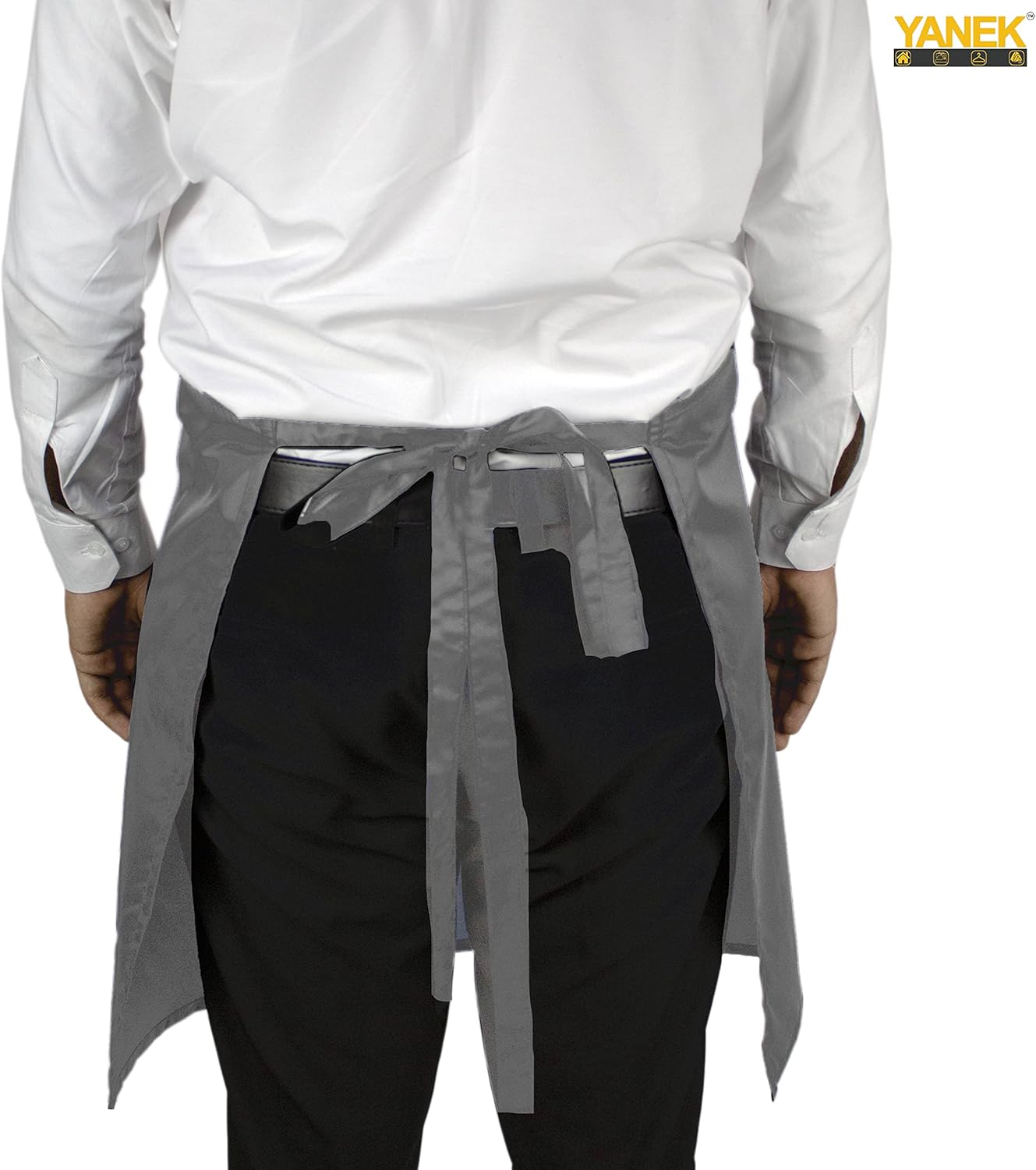 YANEK Waterproof Kitchen Apron – Unisex Adjustable Apron with 2 Pockets | Waterproof & Durable for Restaurant, Café, Workshop | Wholesale Kitchen Uniforms UAE.