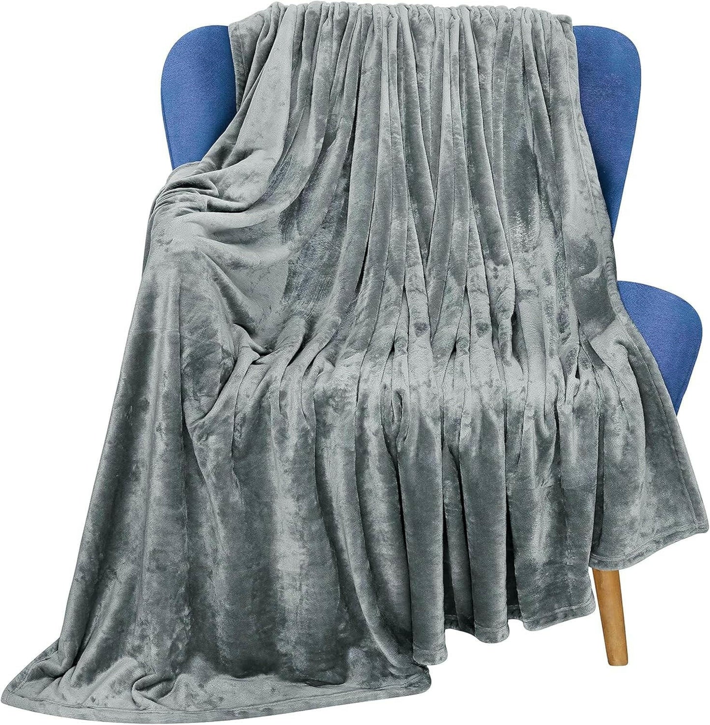 Yanek Fleece Blanket - Ultra Soft Microfiber Luxury Blanket for Couch, Sofa, Bed, Chair, and Travel (150 x 200, Plain-MixColor).