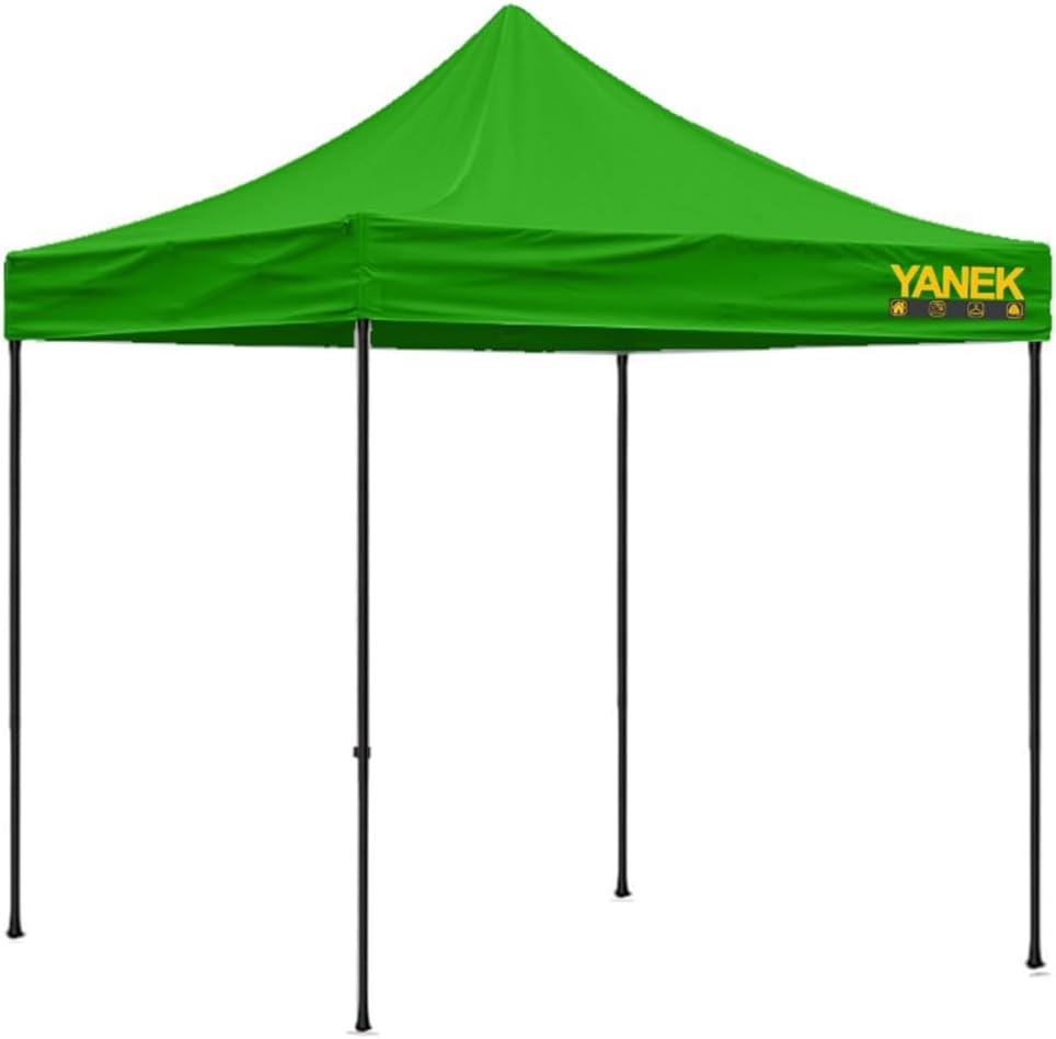 YANEK 3x3 Meter Gazebo Tent – Durable 600D Waterproof Cloth Outdoor Shelter, Foldable Pop-Up Canopy, Perfect for Parties, Events, Camping, and BBQs – Heavy-Duty Backyard Tent (Red)
