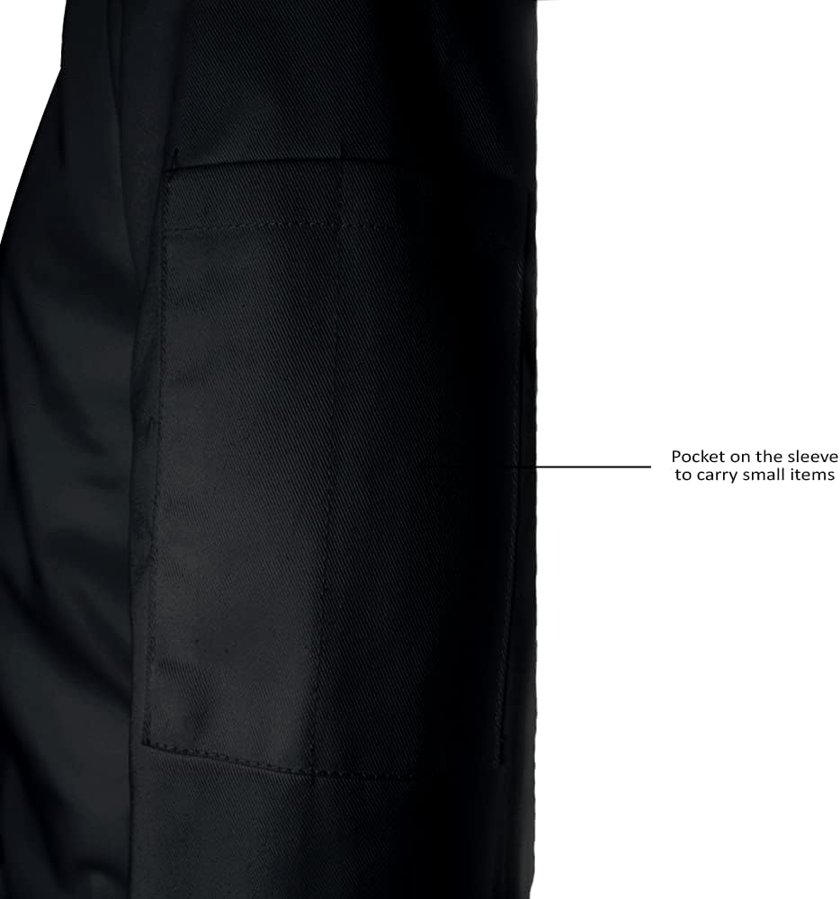 YANEK Men’s Chef Jacket – Breathable Poly-Cotton with Pearl Buttons | Durable & Soil-Resistant Kitchen Uniform | Wholesale Kitchen Uniforms UAE