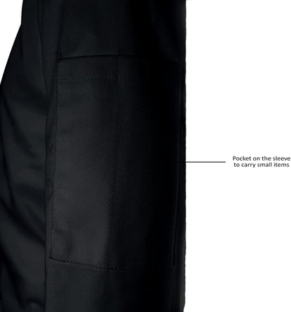 YANEK Men’s Chef Jacket – Breathable Poly-Cotton with Pearl Buttons | Durable & Soil-Resistant Kitchen Uniform | Wholesale Kitchen Uniforms UAE