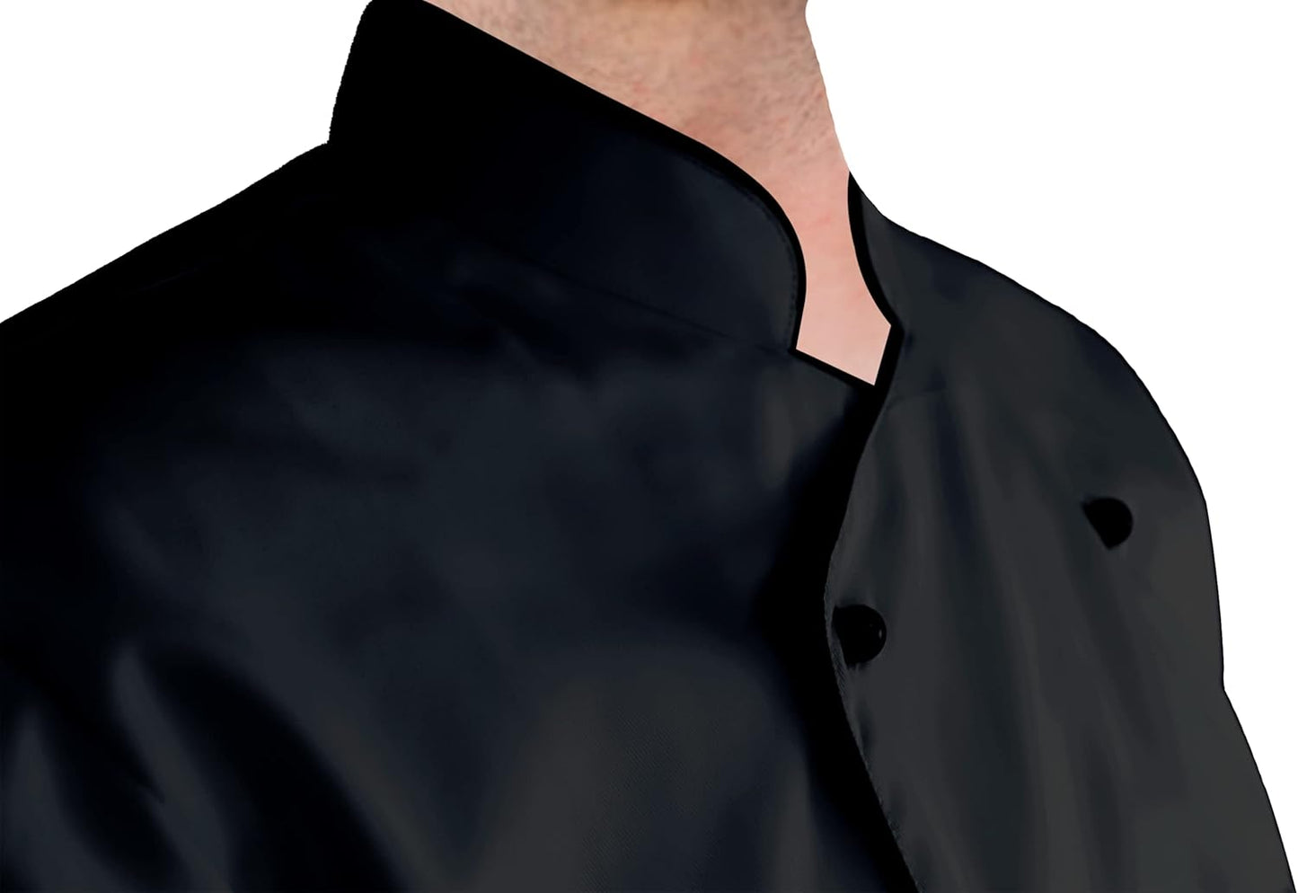 YANEK Men’s Chef Jacket – Breathable Poly-Cotton with Pearl Buttons | Durable & Soil-Resistant Kitchen Uniform | Wholesale Kitchen Uniforms UAE