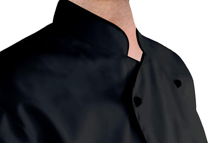 YANEK Men’s Chef Jacket – Breathable Poly-Cotton with Pearl Buttons | Durable & Soil-Resistant Kitchen Uniform | Wholesale Kitchen Uniforms UAE