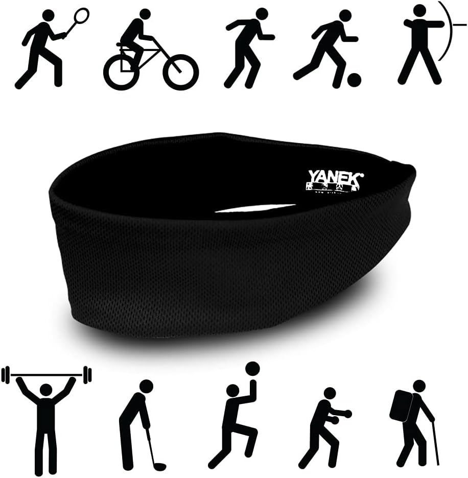 YANEK Headband – Unisex Sweatband with Anti-Odour & Non-Slip Grip | For Workout, Gym & Sports | Pack of 4 | Wholesale Sports Goods UAE.