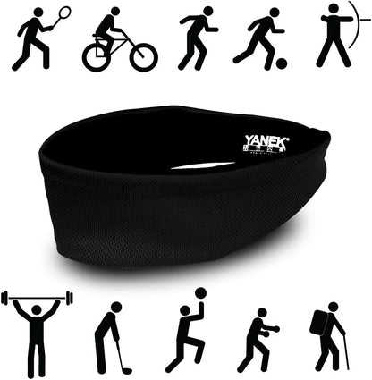 YANEK Headband – Unisex Sweatband with Anti-Odour & Non-Slip Grip | For Workout, Gym & Sports | Pack of 4 | Wholesale Sports Goods UAE.