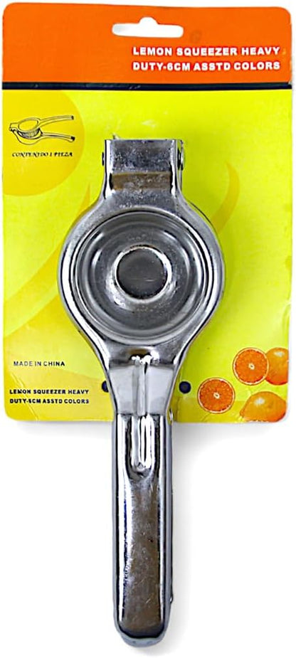 Yanek Stainless Steel Lemon Squeezer - Heavy Duty Manual Citrus Juicer for Effortless Lemon – Rust-Resistant, for Maximum Juice Yield – Perfect for Kitchen Use (6.5x20cm)