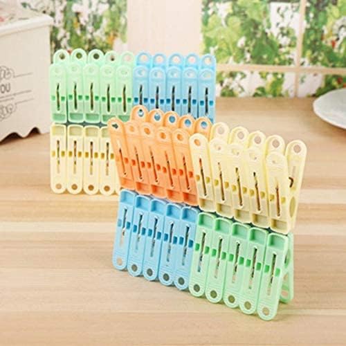 YANEK Plastic Windbreak Clips Fashion Clothes Pegs - 20 Pieces/ Set