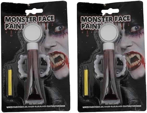 Yanek Scary Vampire Fangs with Blood Drip Fake Teeth