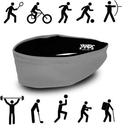 YANEK Headband – Unisex Sweatband with Anti-Odour & Non-Slip Grip | For Workout, Gym & Sports | Pack of 4 | Wholesale Sports Goods UAE.