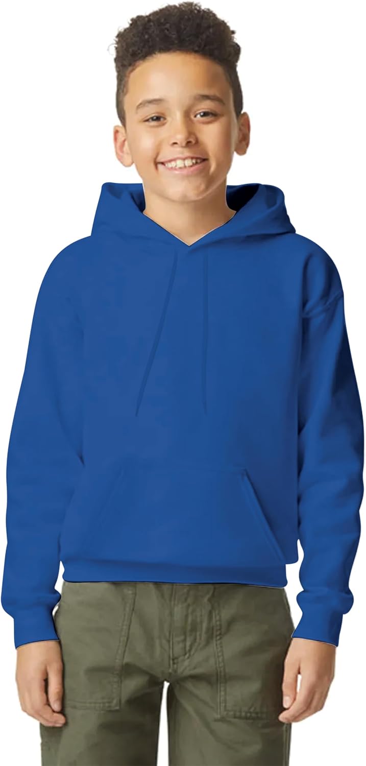 Yanek Plain Fleece Hoodie for Kids 300 GSM Soft & Cozy Warm Hooded for Boys & Girls,Outerwear,Ideal for School & Outdoor