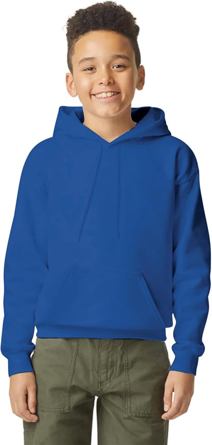 Yanek Plain Fleece Hoodie for Kids 300 GSM Soft & Cozy Warm Hooded for Boys & Girls,Outerwear,Ideal for School & Outdoor