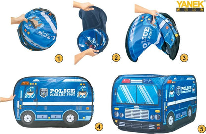 YANEK Kids Play Tent – School Bus | Foldable Indoor & Outdoor Tent with Carry Bag | Wholesale Camping Gear UAE.