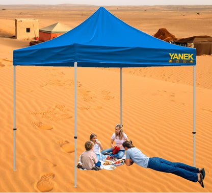 YANEK 3x3 Meter Gazebo Tent – Durable 600D Waterproof Cloth Outdoor Shelter, Foldable Pop-Up Canopy, Perfect for Parties, Events, Camping, and BBQs – Heavy-Duty Backyard Tent (Red)