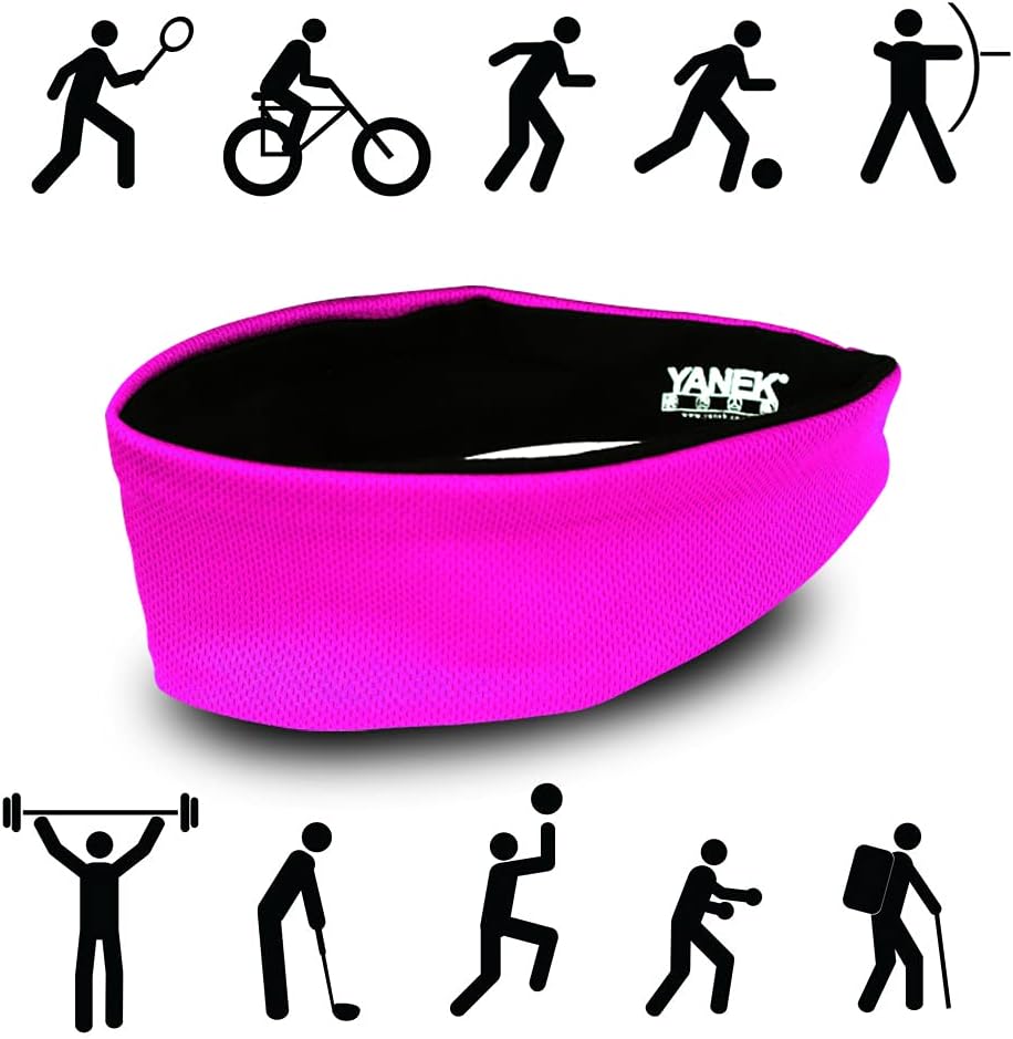 YANEK Headband – Unisex Sweatband with Anti-Odour & Non-Slip Grip | For Workout, Gym & Sports | Pack of 4 | Wholesale Sports Goods UAE
