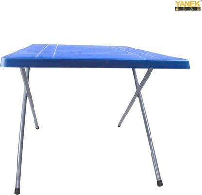 YANEK Foldable Camping Table – Portable Plastic Top with Steel Frame (80x60 cm) | BBQ, Camping & Outdoor | Wholesale Camping Gear UAE.