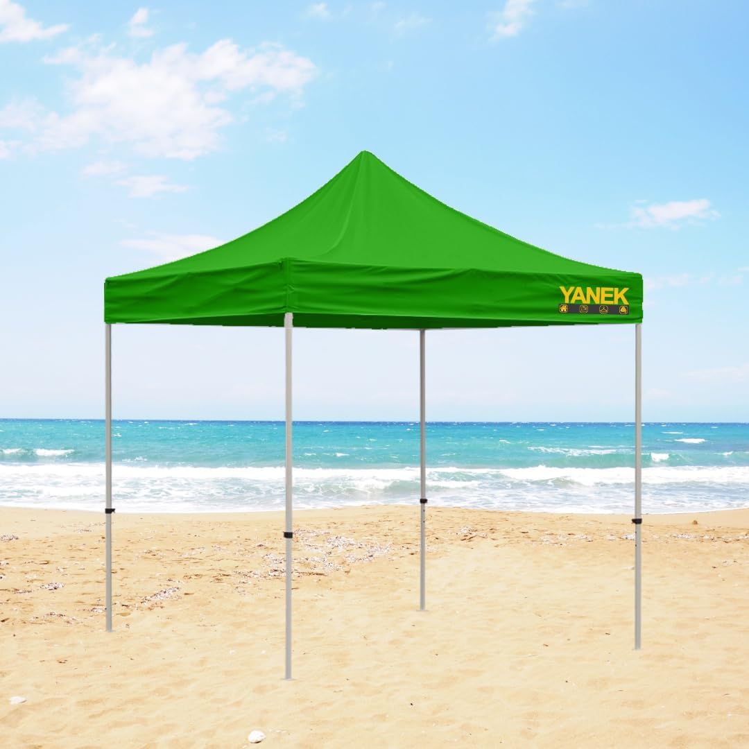 YANEK 3x3 Meter Gazebo Tent – Durable 600D Waterproof Cloth Outdoor Shelter, Foldable Pop-Up Canopy, Perfect for Parties, Events, Camping, and BBQs – Heavy-Duty Backyard Tent (Red)