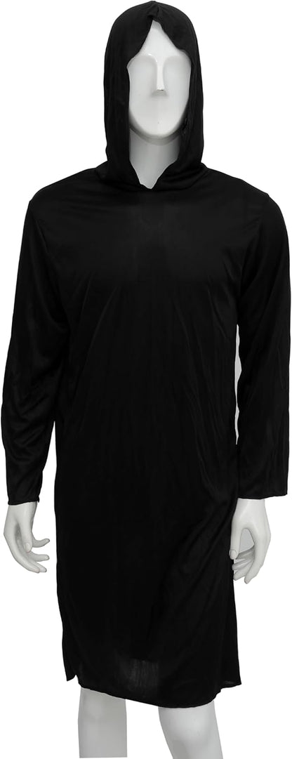 Yanek Hauntingly Stylish Spooky Ghost Costume for Adults, Black/White